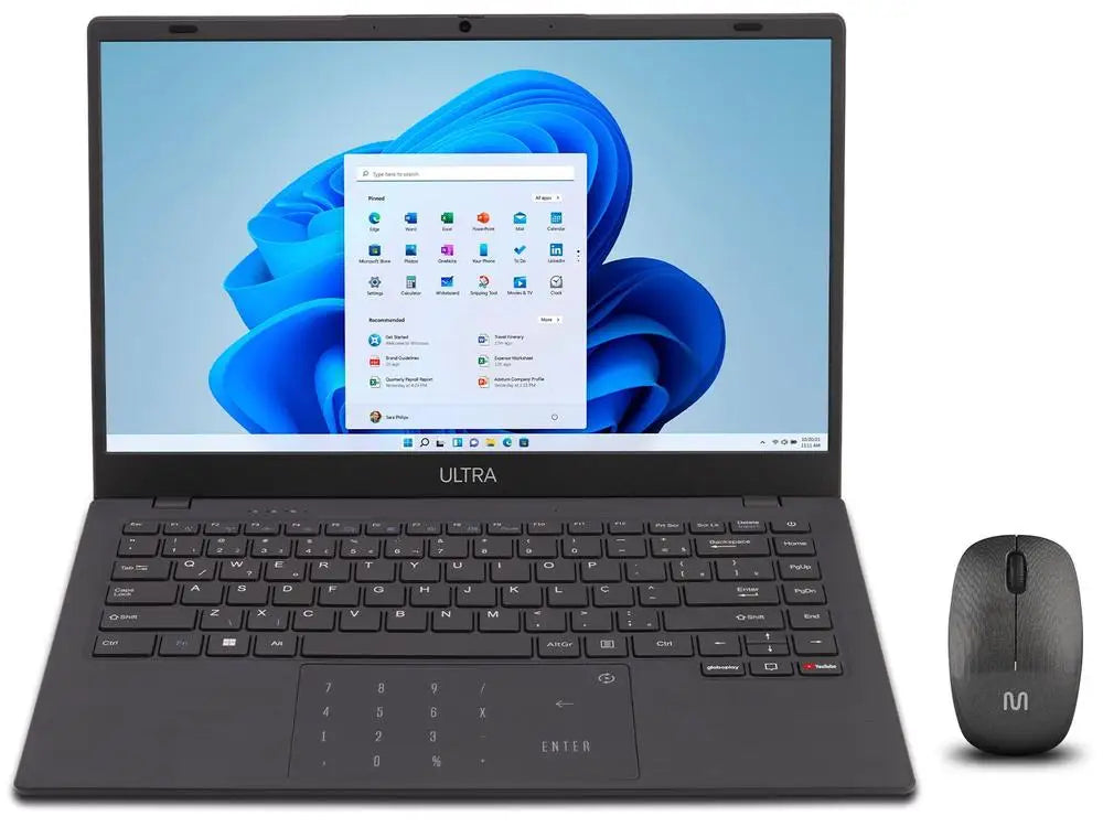 Multi Ultra UB251 Notebook 4GB RAM 128GB eMMC 14" HD Windows 11 UB251 + Wireless Mouse