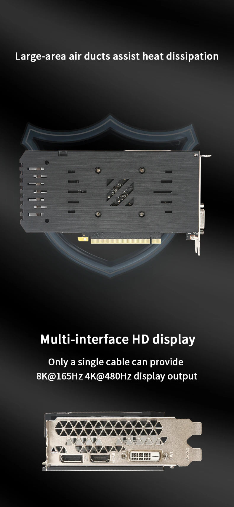 VEINEDA RTX3050 8GB GDDR6 128bit Computer Graphics Card RTX 3050 8GB Gaming PC rtx 3070 DP*HDMI -compatible placa de video