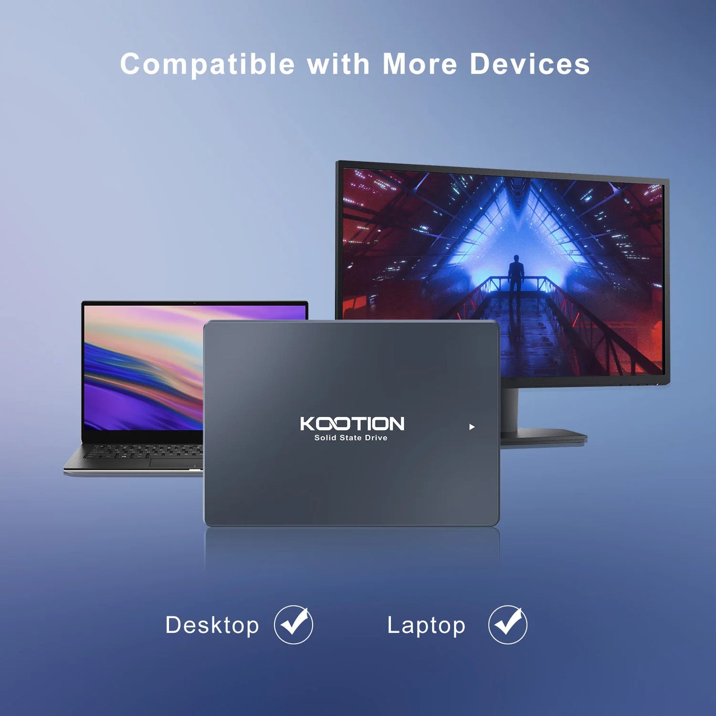 KOOTION SATA3 Solid State Drive 2.5 Inch 2TB 1TB 512GB 480GB 256GB 240GB 128GB 120GB SSD Internal Hard Drives For Desktop Laptop