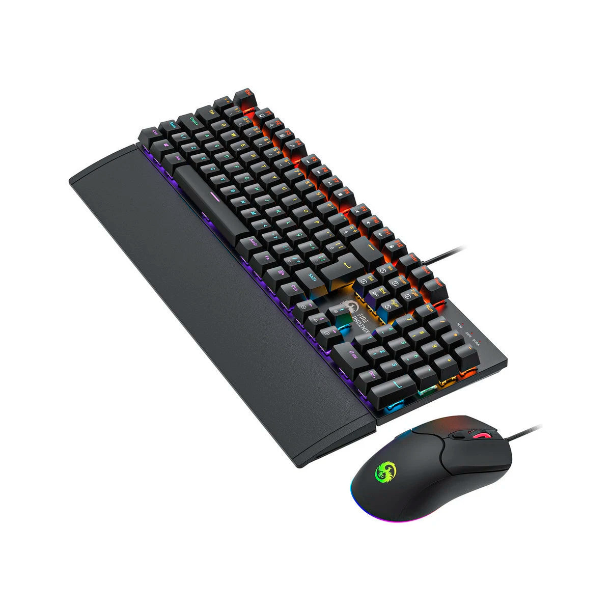 Mechanical Keyboard And Mouse Kit Dpi 7200 Abnt2 Gamer Light Led Rgb Switch Red Usb Mouse Pad For Computer Pc Bk-06
