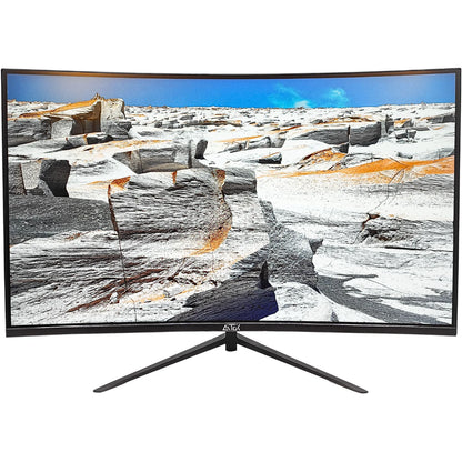 Gamer Monitor Curved 27 Inch 100Hz Full HD 1080p 3Ms PC VGA VESA HDMI Computer Ultrafine Screen Games Office