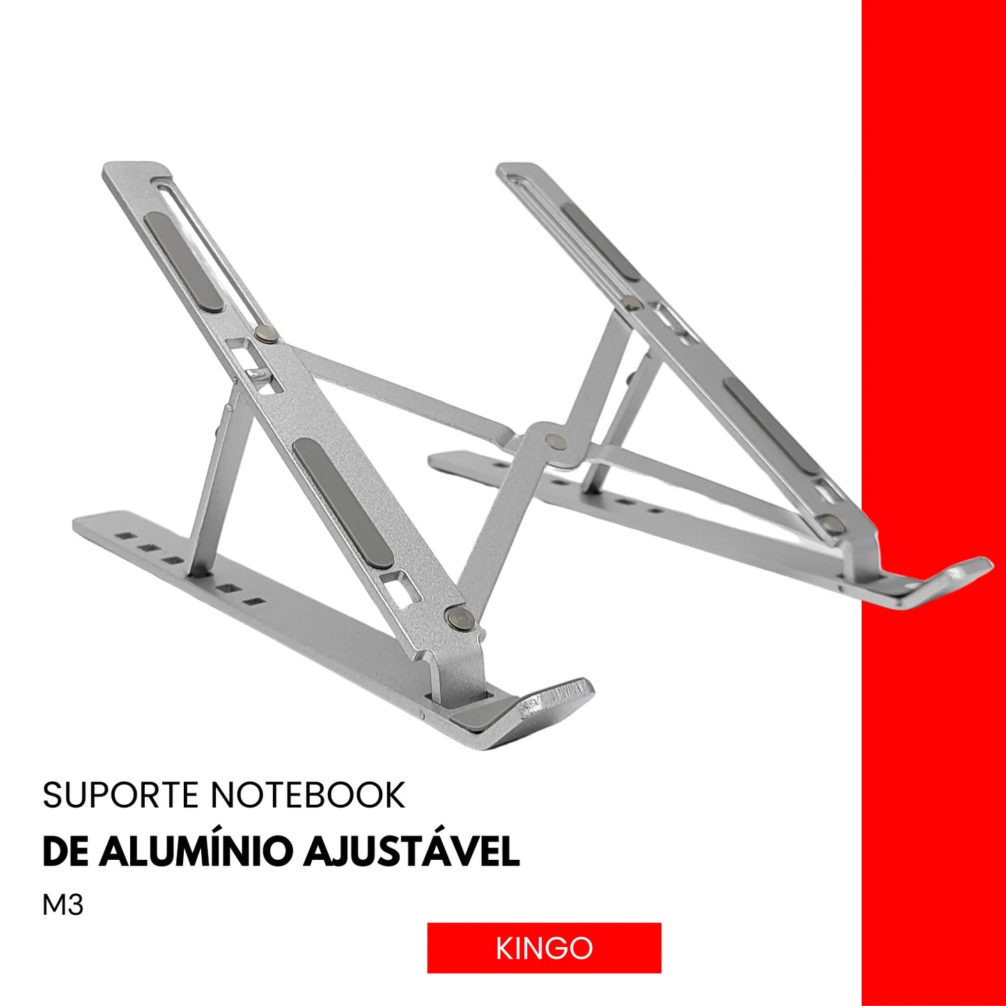 Adjustable Notebook Holder Aluminum Grey Resistant