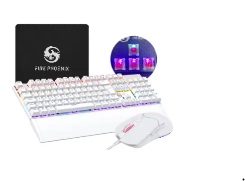 Mechanical Keyboard And Mouse Kit Dpi 7200 Abnt2 Gamer Light Led Rgb Switch Red Usb Mouse Pad For Computer Pc Bk-06