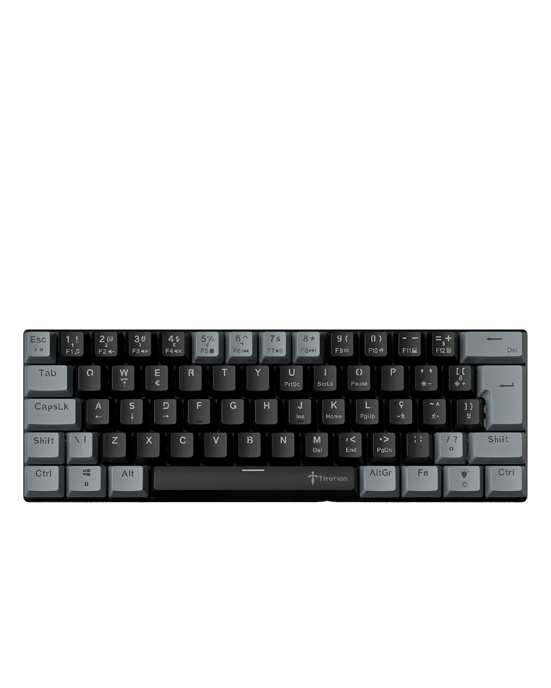 Mechanical Keyboard Gamer Grey 60% Hot Swap Switch Bronw Red Brown Red ABNT2 USB Titorion TE002