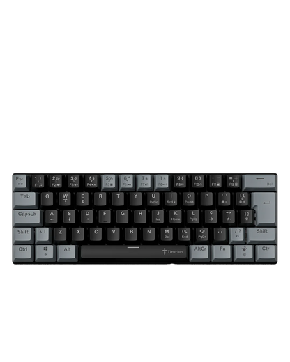 Mechanical Keyboard Gamer Grey 60% Hot Swap Switch Bronw Red Brown Red ABNT2 USB Titorion TE002