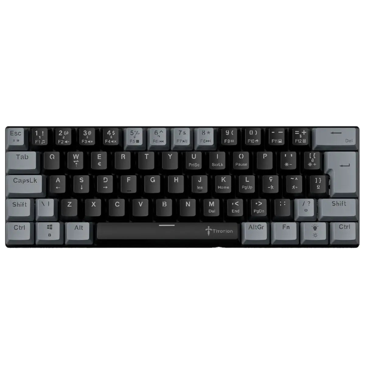 Mechanical Keyboard Gamer Grey 60% Hot Swap Switch Bronw Red Brown Red ABNT2 USB Titorion TE002