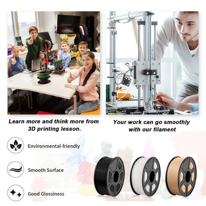 SUNLU Mix-Color 2Roll PLA/PLA Matte/Clear Filament 1.75mm 1kg Spool (2.2lbs) Neatly Wound Filament Fit Most FDM Printer