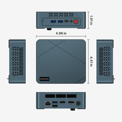BOSGAME Ryzen 5 3550H Mini PC 11Pro 16GB DDR4 RAM 512GB PCIe SSD Vega 8 Graphics DDP to US