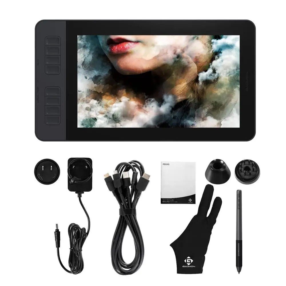 GAOMON PD1161 Graphics Tablet 11.6 Inch IPS Screen Drawing Pen Display with 8 Shortcut Keys and 8192 levels Battery-Free Stylus