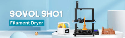 Sovol Filament Dryer SH01 Filament Dehydrator 3D Printer Spool Holder with Upgraded Fan, Dry Box for 1.75mm, 2.85mm Filament