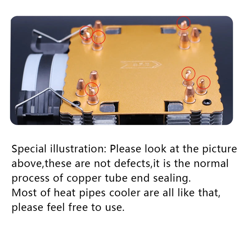 4 Heat Pipes CPU Cooler PWM 4PIN 120mm Fan Radiator for Intel LGA 1150 1151 1155 1200 1700 2011 AMD AM4 ARGB Refrigerador De
