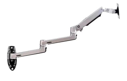 V63W / XSJ8013W Wall Mount Aluminum Ultra Long Mechanical Spring Arm Monitor Support Full Motion Monitor Holder Mount Bracket