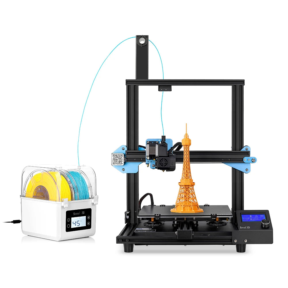 Sovol Filament Dryer SH01 Filament Dehydrator 3D Printer Spool Holder with Upgraded Fan, Dry Box for 1.75mm, 2.85mm Filament