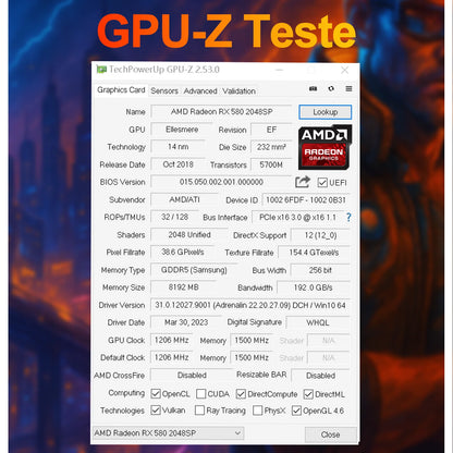 SOYO AMD Radeon RX580 8G Graphics Card GDDR5 Video Card HDMI DP DVI PCIE3.0x16 Gaming GPU RX 580 Cards Computer components