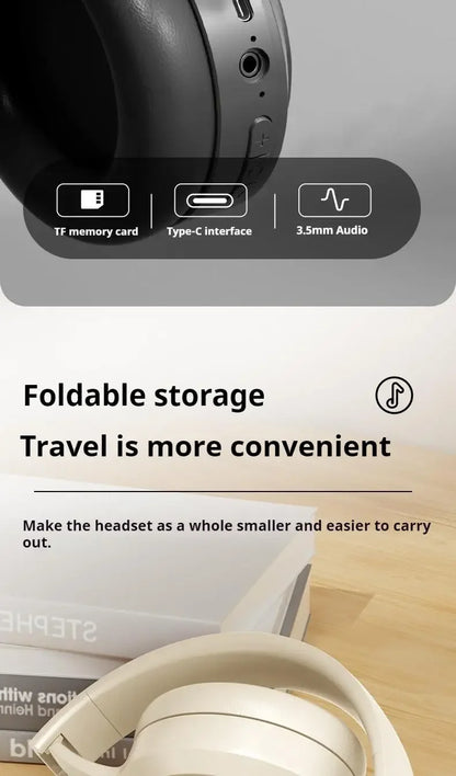 Over Ear HIFI Stereo M5 Headsets Wireless Bluetooth 5.3 Headphones Sports Gaming Earphones Support TF/AUX noise reduction