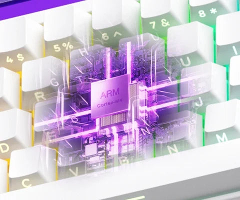 Veekos Shine60 HE Keyboard 60% AGRB with Lightbox RT0.01mm Magnetic Switch 8K Type-C Wired E-Sports Gaming Keyboard Do Brasil