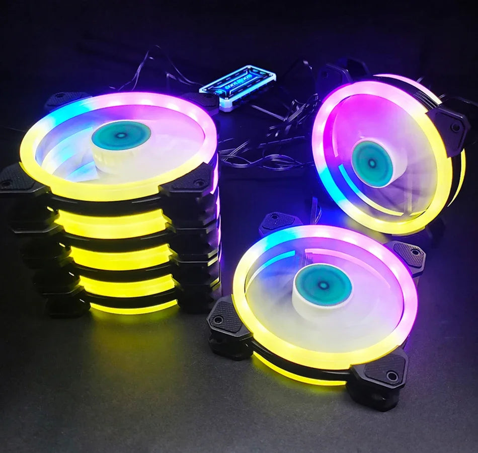 Wovibo 120mm Fan Ventilador Rgb Caso Ventiladores Argb Mudo Cooler Computador 6pin Refrigeração 12cm Ventilador