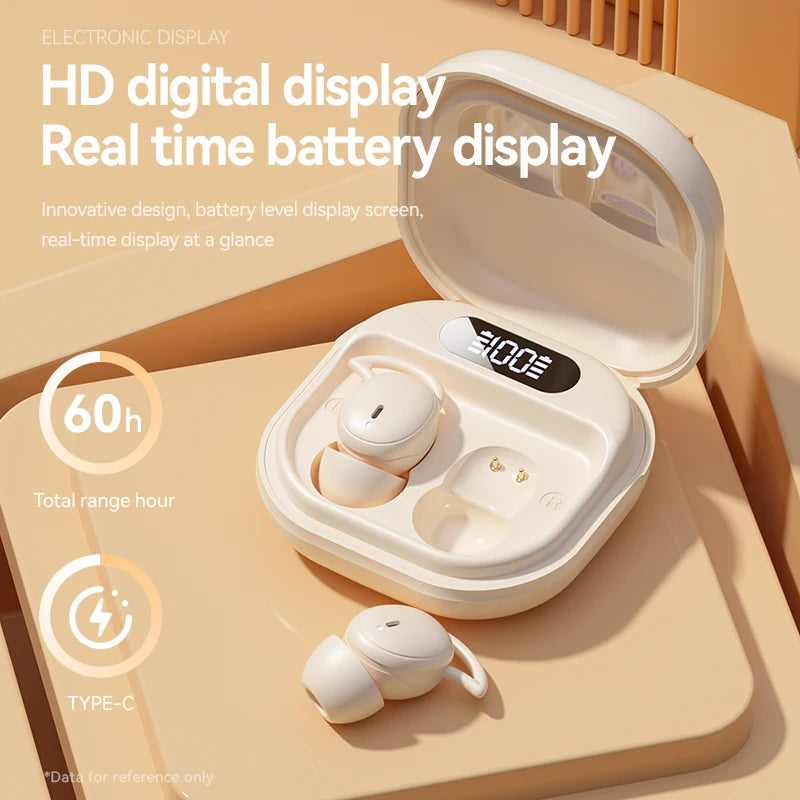 sem fio sono invisível fones de ouvido bluetooth5.4 jogos esporte alta fidelidade som estéreo música fones tws