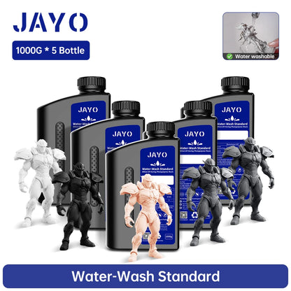 JAYO Water Washable Resin For 3D Printer 405nm UV Resin Water-Wash 3D Printer Resin For DLP LCD Printer 3D Printing Material