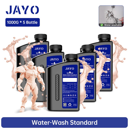 JAYO Water Washable Resin For 3D Printer 405nm UV Resin Water-Wash 3D Printer Resin For DLP LCD Printer 3D Printing Material