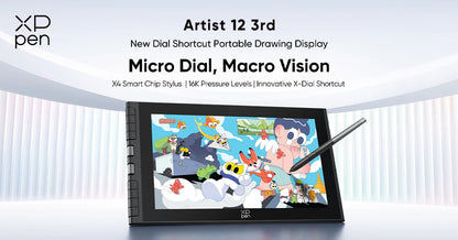 XPPen Artist 13.3 Pro V2 Graphics Tablet Drawing Monitor 13.3" Pen Display Animation Art Design Battery-free Stylus 16K Levels
