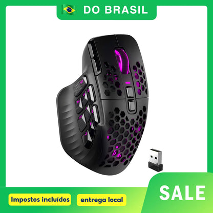 SOLAKAKA SM809 Pro Wireless MMO Gaming Mouse 16 Buttons 24000 DPI Wireles Mouse Ergonomic PAW3311 Sensor