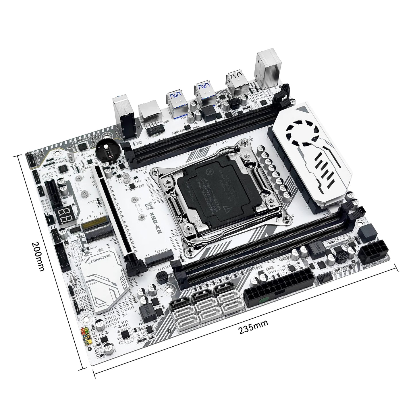 MACHINIST X99 K9 Motherboard C612 Chip Supports TPM 2.0 LGA 2011-3 CPU Four Channel DDR4 RAM PCIE3.0 USB3.0 for Desktop Host