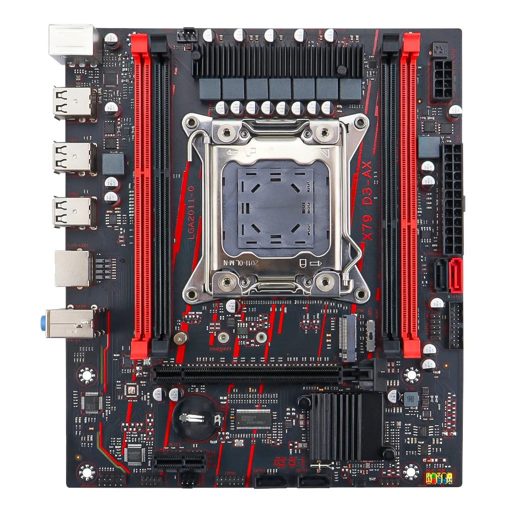MOUGOL X79 DDR3 Motherboard Set Kit With Intel LGA2011-3 Xeon E5-2689 CPU+DDR3 2*8GB 1600MHz RAM Memory NVME M.2 SATA Game Set