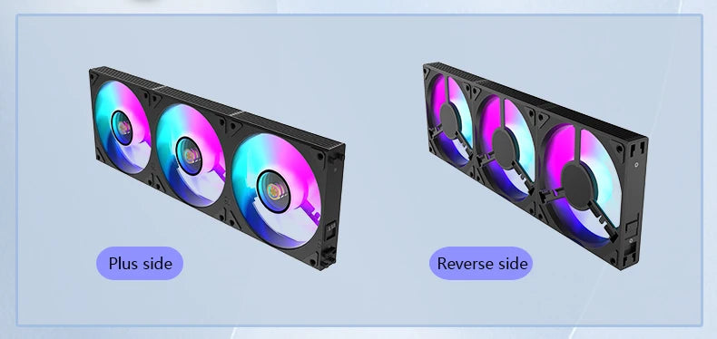 Wovibo Wireless Splicing 120mm Uni Fan Cabless Cooling Fans Cooler PWM 4PIN 5V ARGB RGB PC Computer Case Fans 12cm