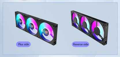 Wovibo Wireless Splicing 120mm Uni Fan Cabless Cooling Fans Cooler PWM 4PIN 5V ARGB RGB PC Computer Case Fans 12cm