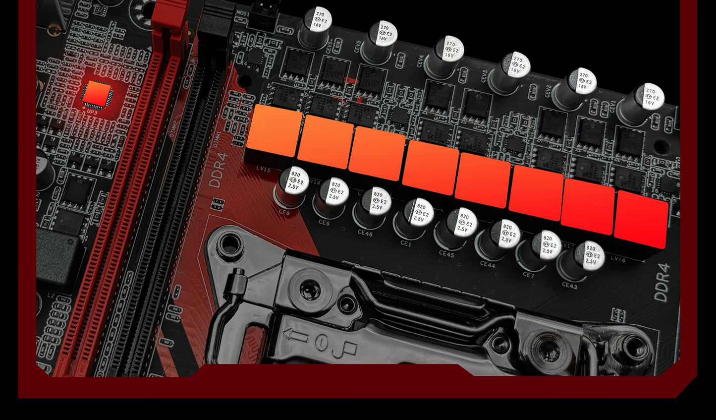 MACHINIST RS9 X99 motherboard LGA 2011-3 supports Intel Xeon CPU processor DDR4 RAM quad channel memory USB3.0