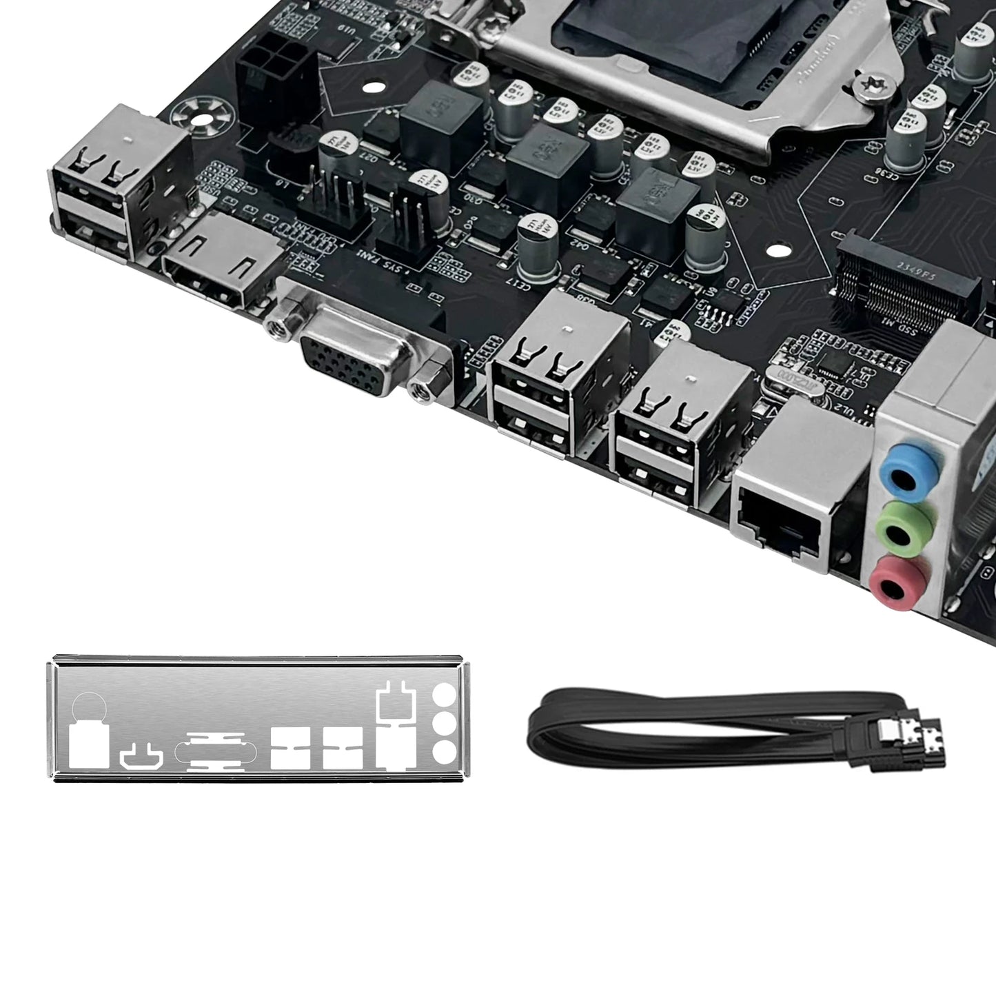 MACHINIST H61 Motherboard M.2 NVME PCIEx16 DVI Supports Dual-channel DDR3 RAM Intel Core 2/3 Gen CPU LGA1155 for Desktop PC