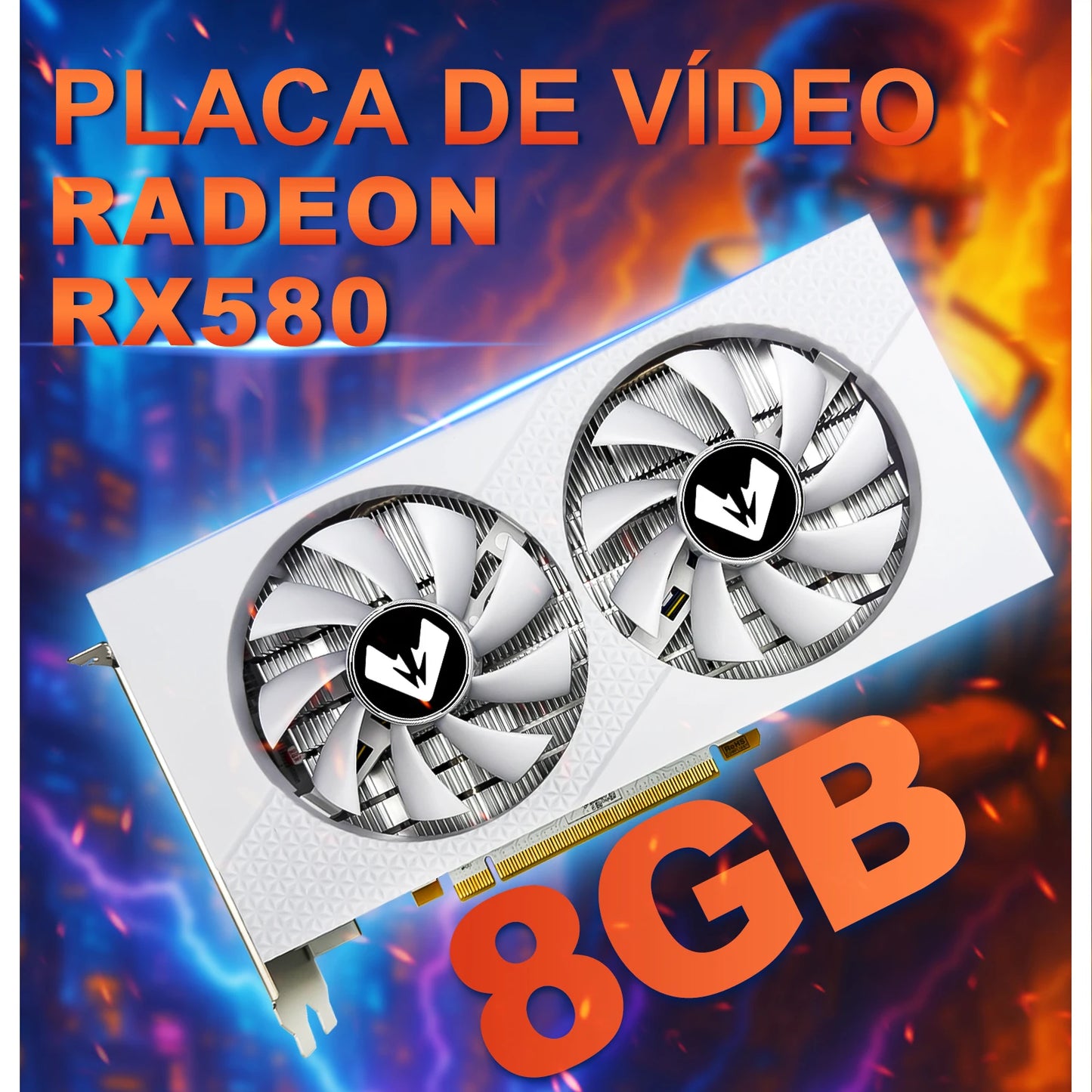 SOYO Graphics Cards AMD Radeon RX580 2048SP 8G GDDR5 256bit DVI DP Video Gaming Card Desktop Computer components GPU RX 580