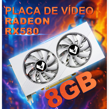 SOYO Graphics Cards AMD Radeon RX580 2048SP 8G GDDR5 256bit DVI DP Video Gaming Card Desktop Computer components GPU RX 580