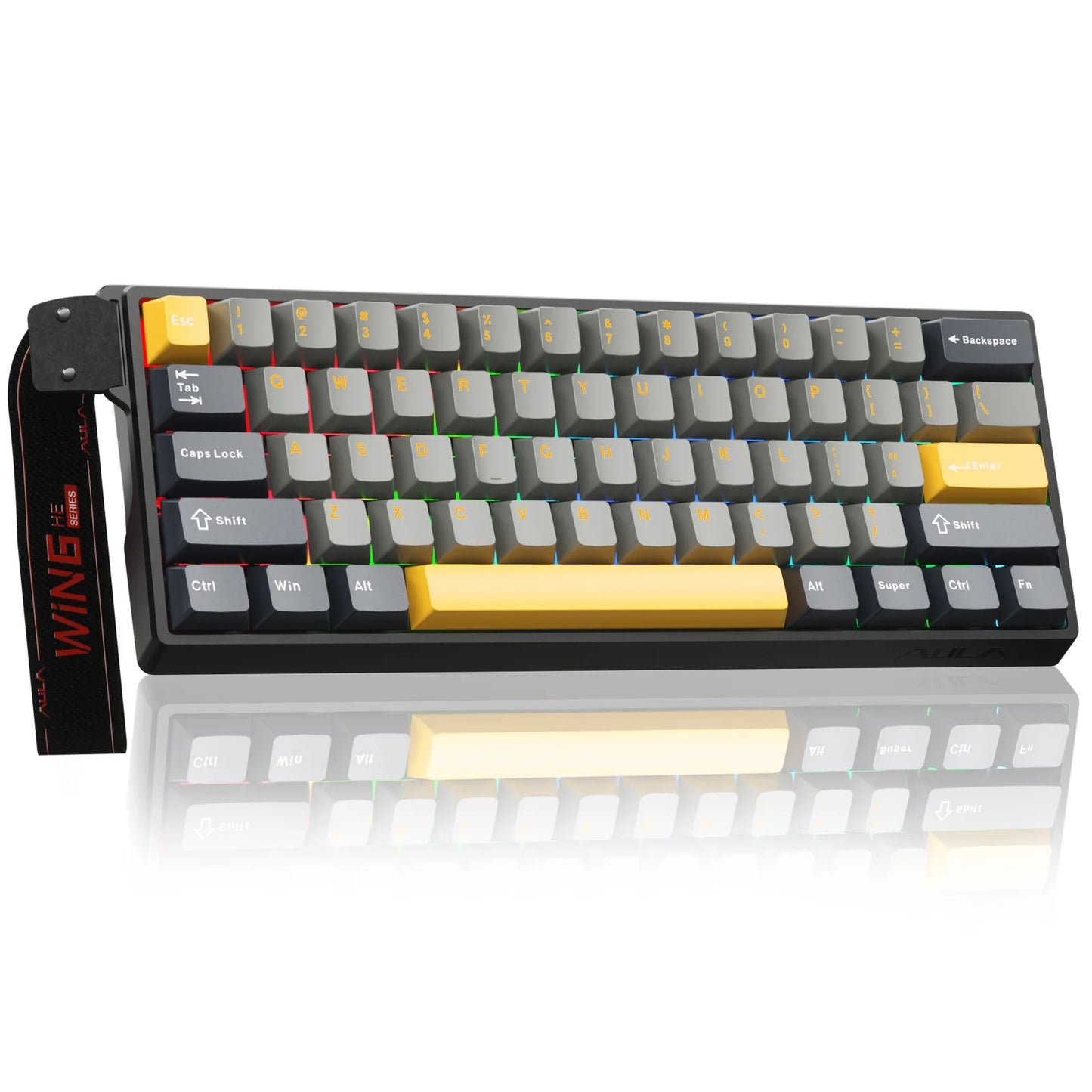 AULA WIN60 Magnetic Switch Keyboard Rapid Trigger 8K Return RGB Hotswap 60% Custom Gaming Keyboard