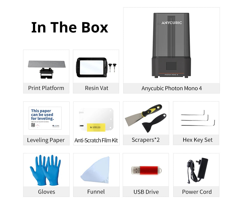 PRESALE ANYCUBIC Photon Mono 4 AE Vesion LCD 3D Printer with 7" 10K high-definition screen High-Speed  3D Printing 153×87×165mm