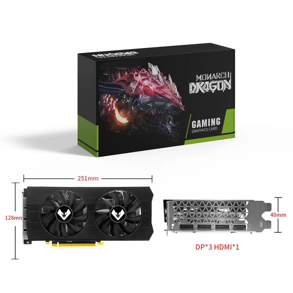 MOUGOL Original RX580 8G Video Card GDDR5 Memory Gaming Graphics Card Desktop Computer placa de video AMD Radeon rx 580 8gb GPU