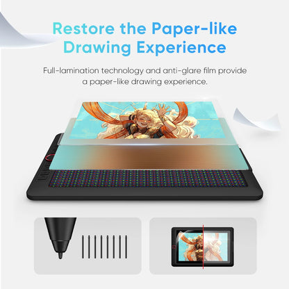XPPen Artist 13.3 Pro V2 Graphics Tablet Drawing Monitor 13.3" Pen Display Animation Art Design Battery-free Stylus 16K Levels
