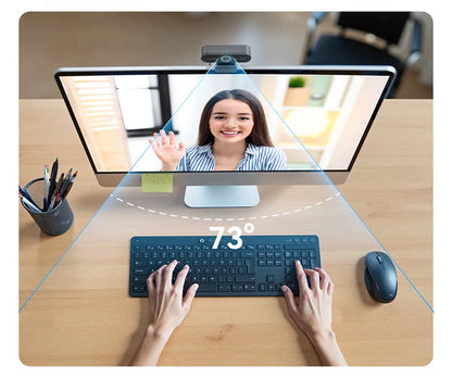 4K Webcam 1080P 60fps Video Camera EMEET C60E 4K Autofocus USB  Camera for Computer/PC Living/ Video Call/ Conference Web Cam