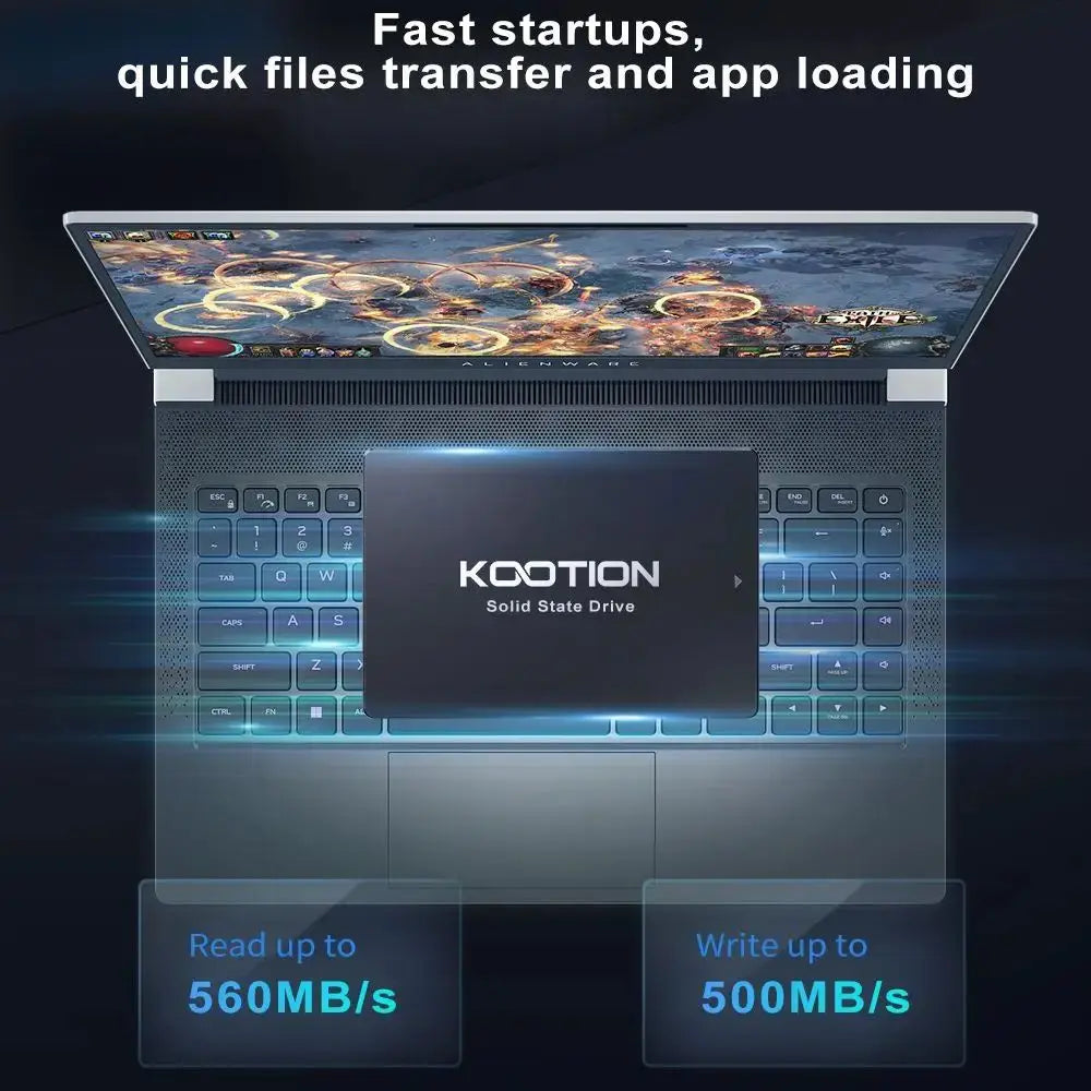 KOOTION SATA3 Solid State Drive 2.5 Inch 2TB 1TB 512GB 480GB 256GB 240GB 128GB 120GB SSD Internal Hard Drives For Desktop Laptop