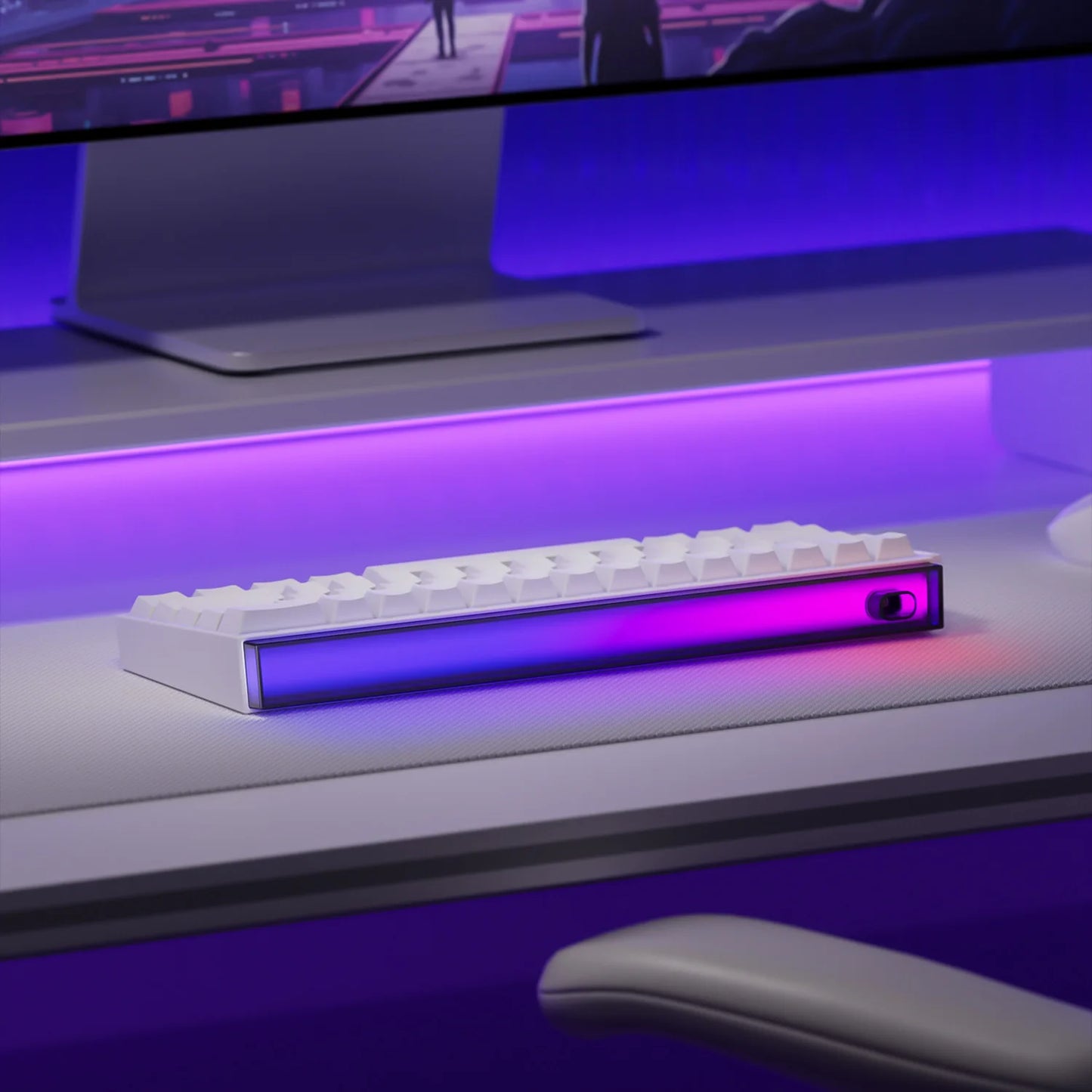 Veekos Shine60 HE Keyboard 60% AGRB with Lightbox RT0.01mm Magnetic Switch 8K Type-C Wired E-Sports Gaming Keyboard Do Brasil
