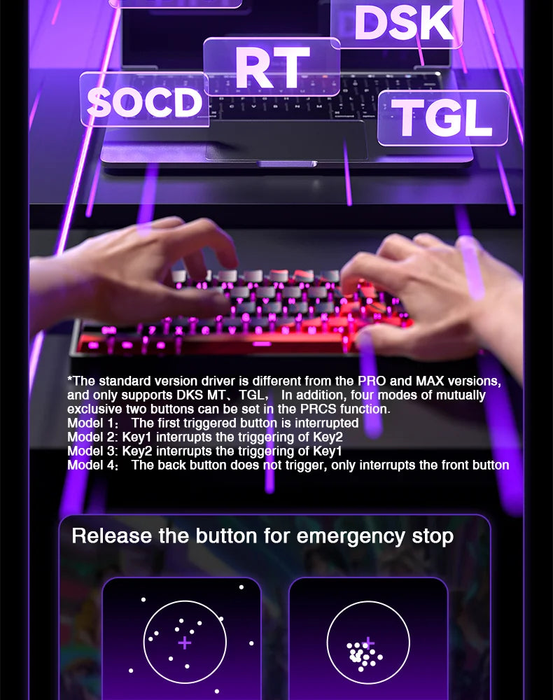 AULA WIN60 Magnetic Switch Keyboard Rapid Trigger 8K Return RGB Hotswap 60% Custom Gaming Keyboard