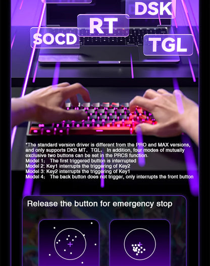 AULA WIN60 Magnetic Switch Keyboard Rapid Trigger 8K Return RGB Hotswap 60% Custom Gaming Keyboard