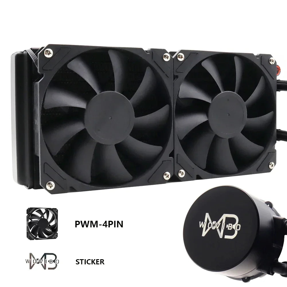 Water Cooling Computer 240mm CPU Cooler PWM 4PIN CPU Ventilador For Intel LGA 1200 115x 1700 2011 AMD AM4 AM5 Radiator
