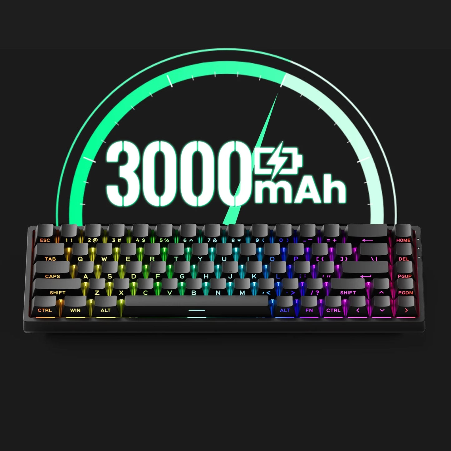 Akko MonsGeek FUN68 HE Magnetic Switch Keyboard 65% Rapid Trigger 0.005mm 8K ARGB Wired Esports Gaming Keyboard for Gamer