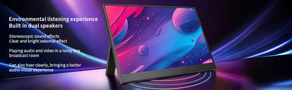 Wireless Portable Monitor 15.6 Inch 1080P FHD Ultra Slim Display WiFi