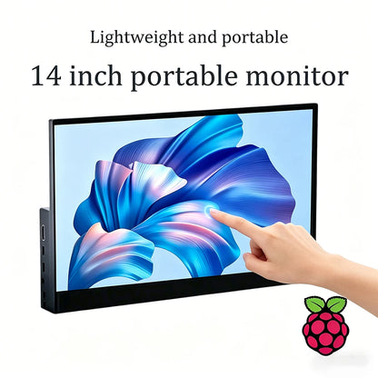 14' Portable Touchscreen Monitor 1920x1200 60Hz with Stylus Pen for Laptop Raspberry Pi PS5 - USB-C Portable Monitor