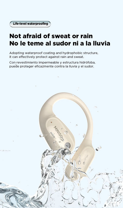 Translator MINISO MS190 New OWS Wireless Headphones Sport Waterproof Headsets  Intelligent Bluetooth Translation Earbuds