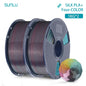 SUNLU 2KG Silk PLA Plus Four Colors Filament 1KG 1.75mm Pla+ Rabinbow Four Colors Neatly Wound 3D Filament for 3D Printer