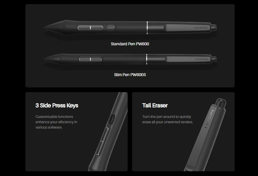 Huion Kamvas Pro 19 Graphics Tablet 4K Touch Screen Monitor Paper Texture Glass Drawing with PenTech 4.0 Stylus 16384 Pressure